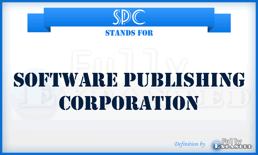 SPC - Software Publishing Corporation