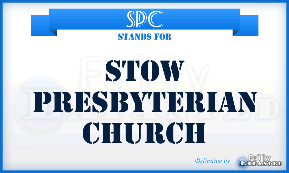 SPC - Stow Presbyterian Church