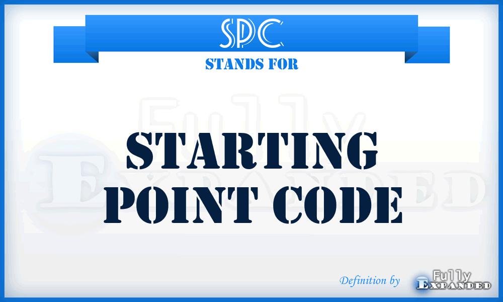 SPC - Starting Point Code