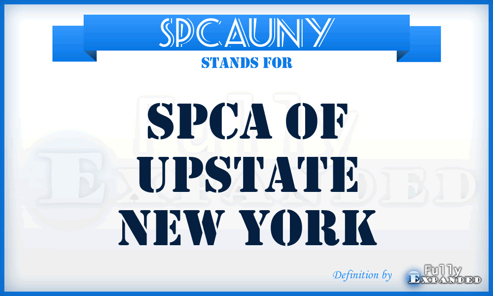 SPCAUNY - SPCA of Upstate New York