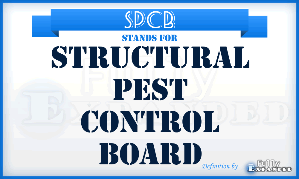 SPCB - Structural Pest Control Board