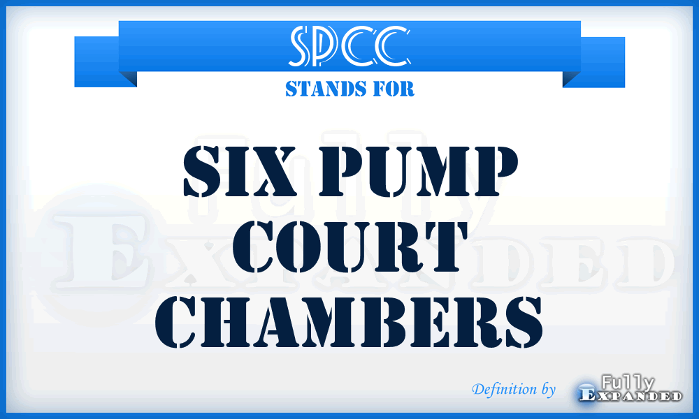 SPCC - Six Pump Court Chambers