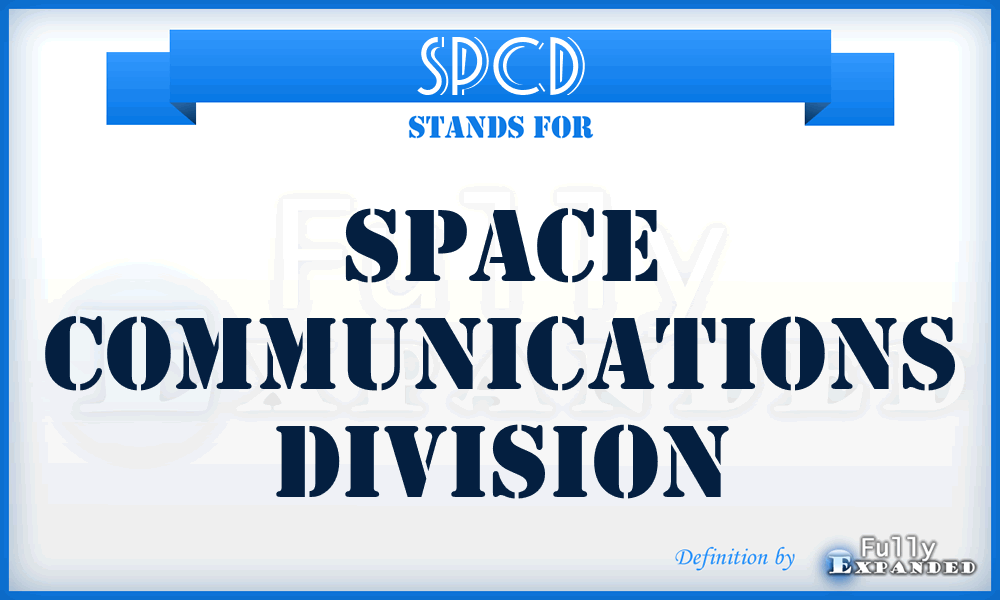SPCD - space communications division