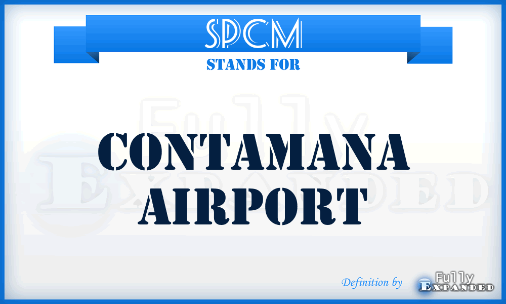 SPCM - Contamana airport