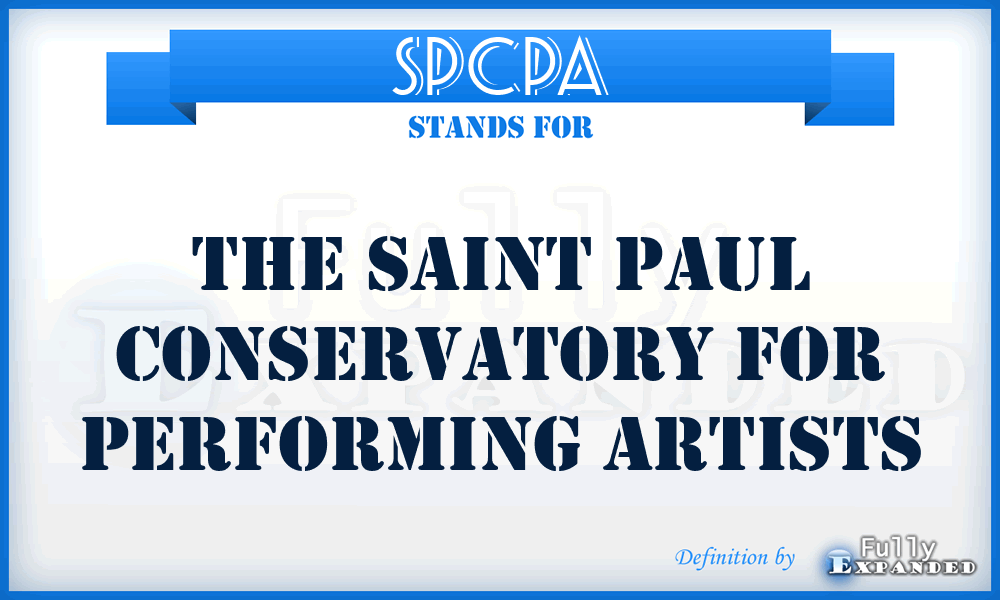 SPCPA - The Saint Paul Conservatory for Performing Artists