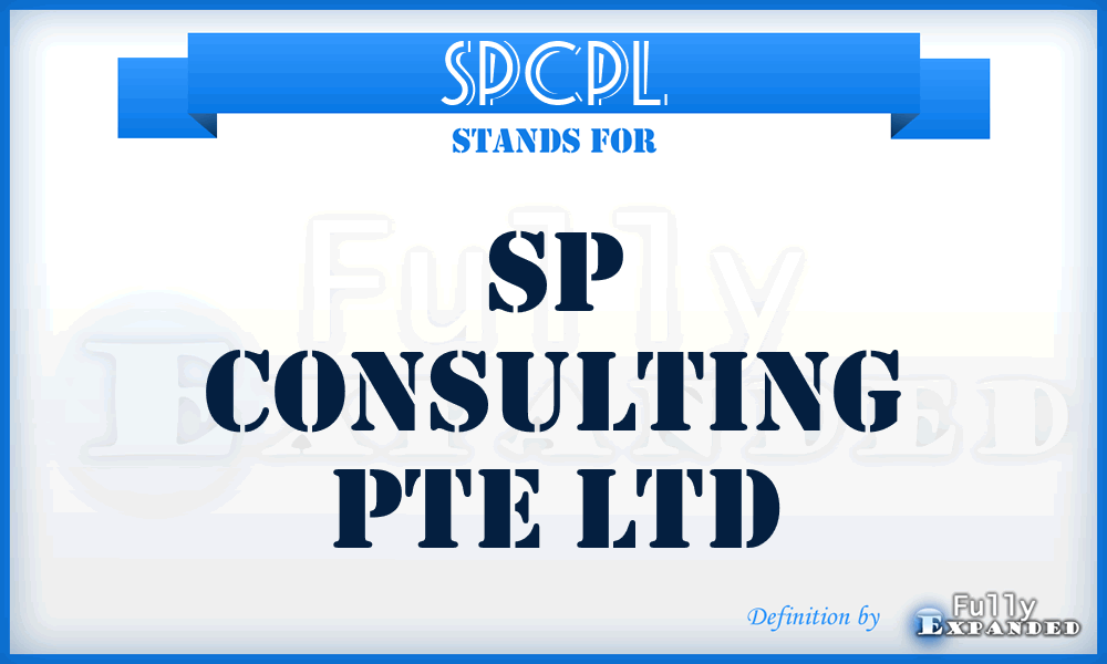 SPCPL - SP Consulting Pte Ltd