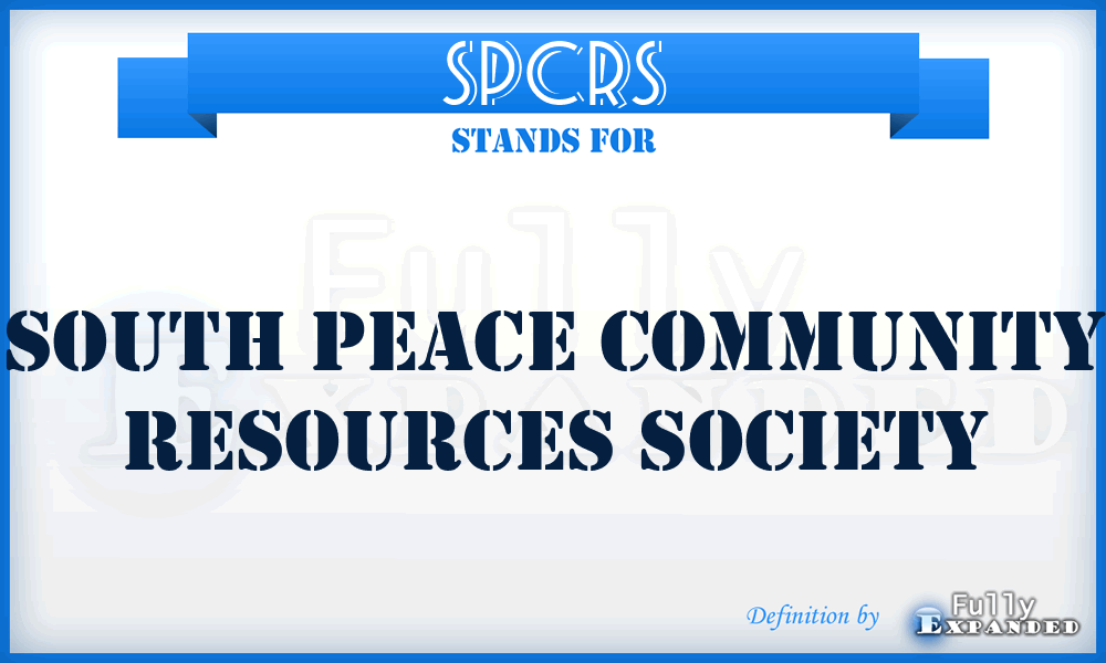 SPCRS - South Peace Community Resources Society