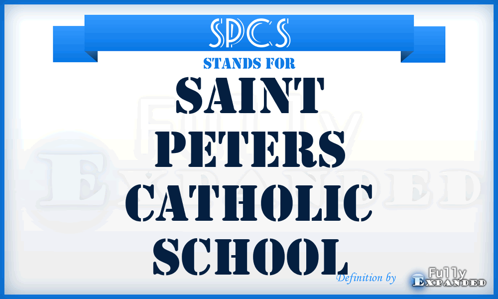 SPCS - Saint Peters Catholic School