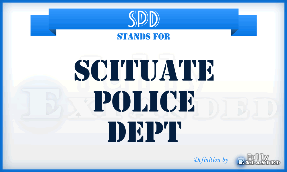 SPD - Scituate Police Dept