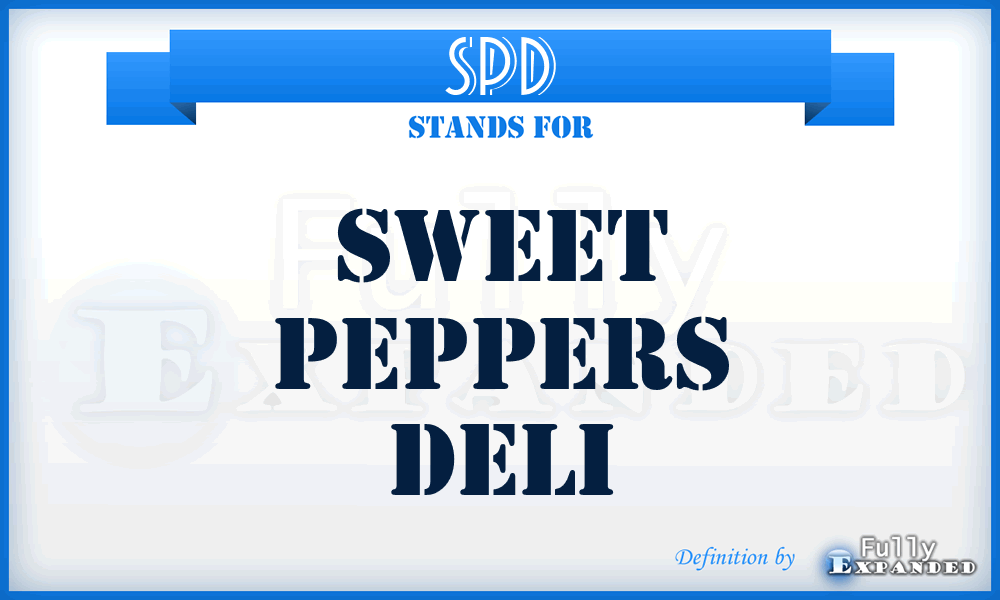 SPD - Sweet Peppers Deli