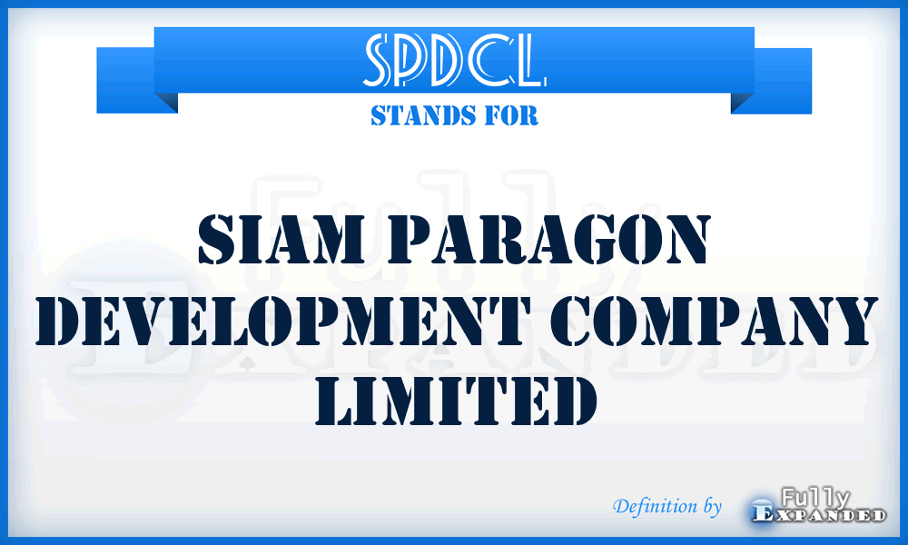 SPDCL - Siam Paragon Development Company Limited