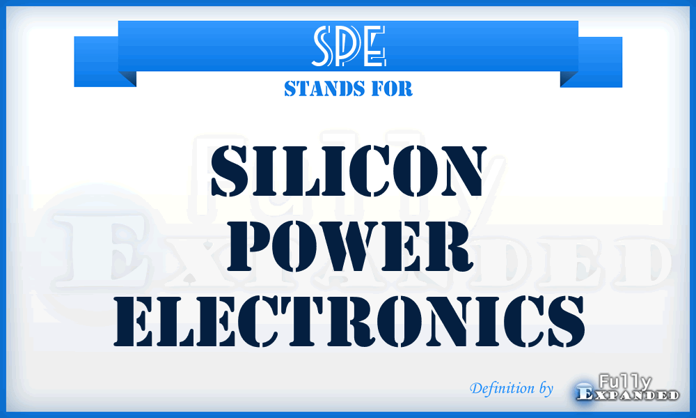 SPE - Silicon Power Electronics