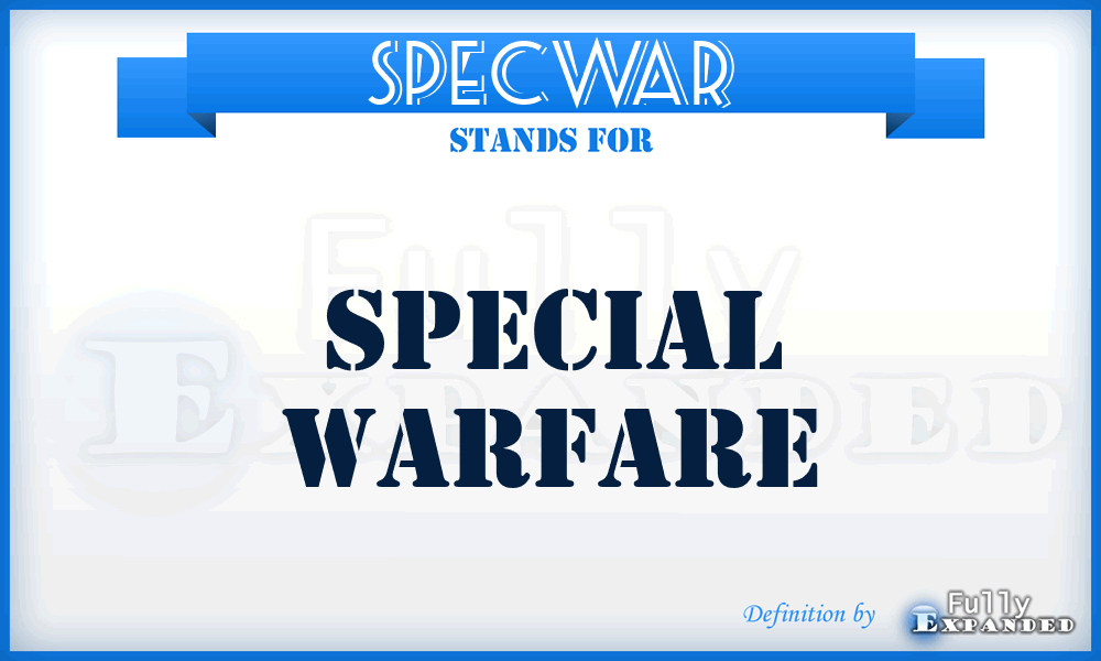 SPECWAR - Special Warfare