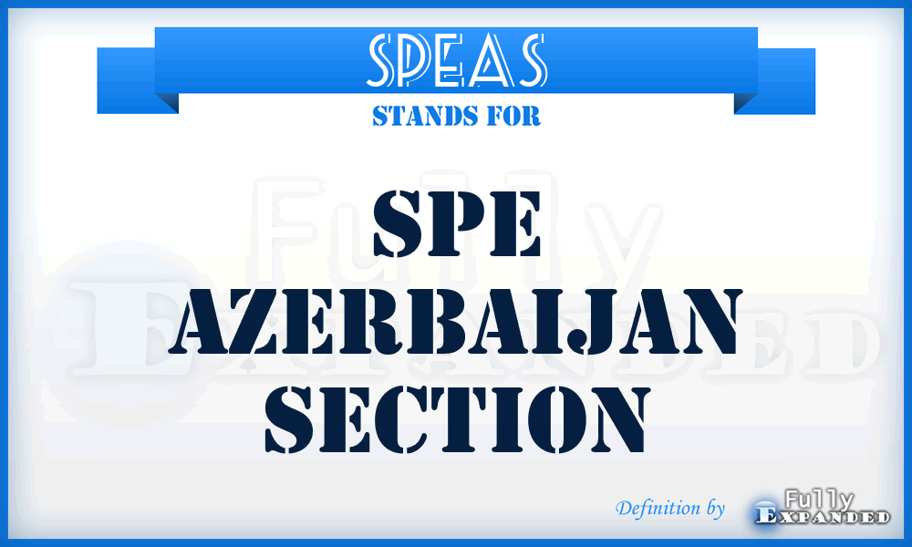 SPEAS - SPE Azerbaijan Section