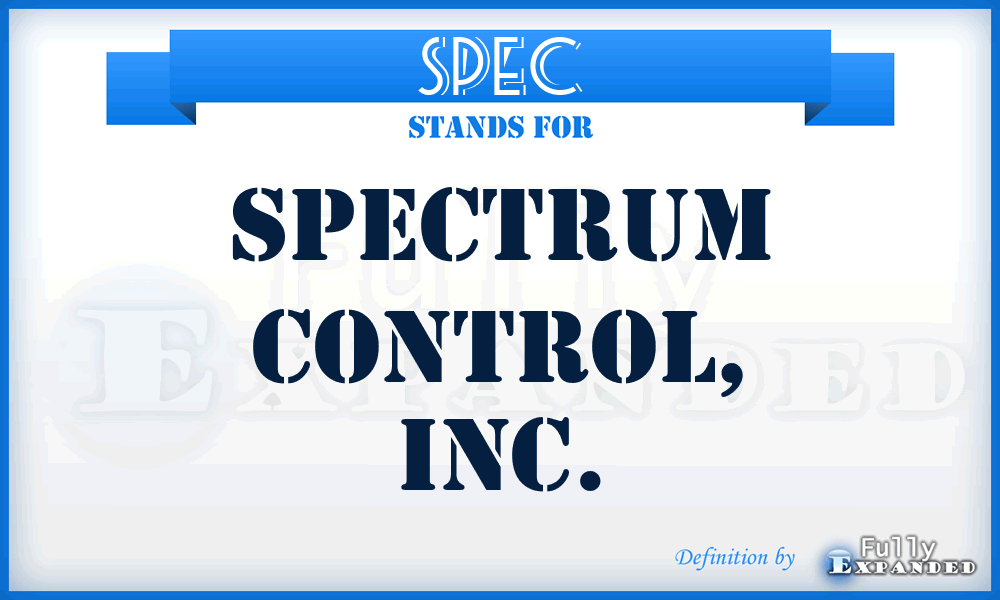 SPEC - Spectrum Control, Inc.