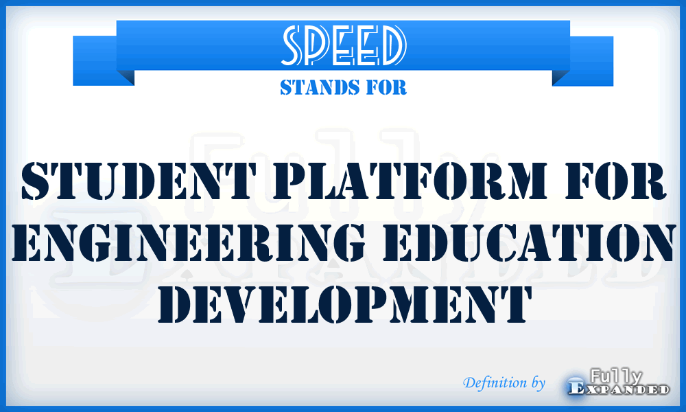 SPEED - Student Platform for Engineering Education Development
