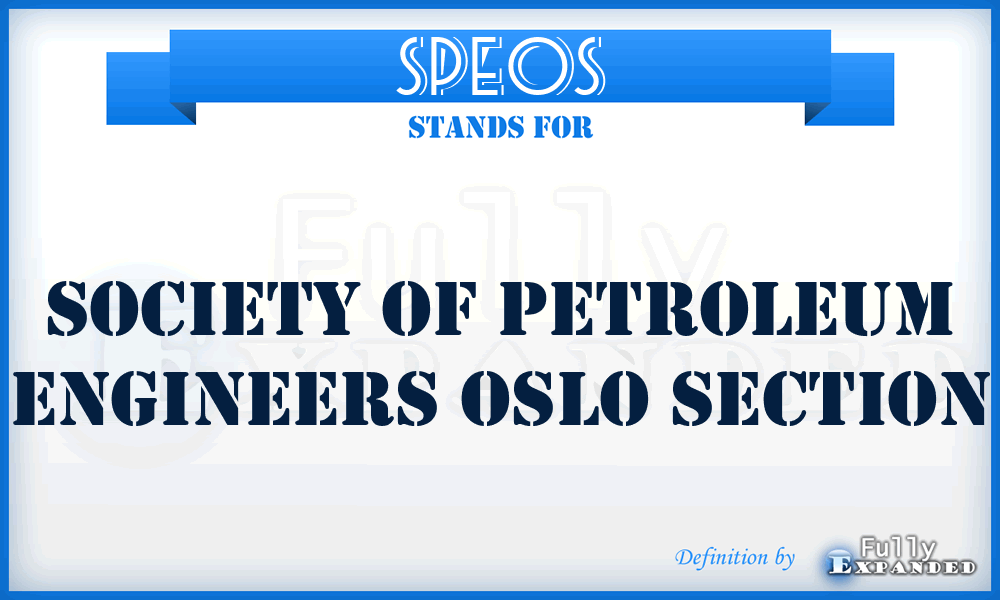 SPEOS - Society of Petroleum Engineers Oslo Section