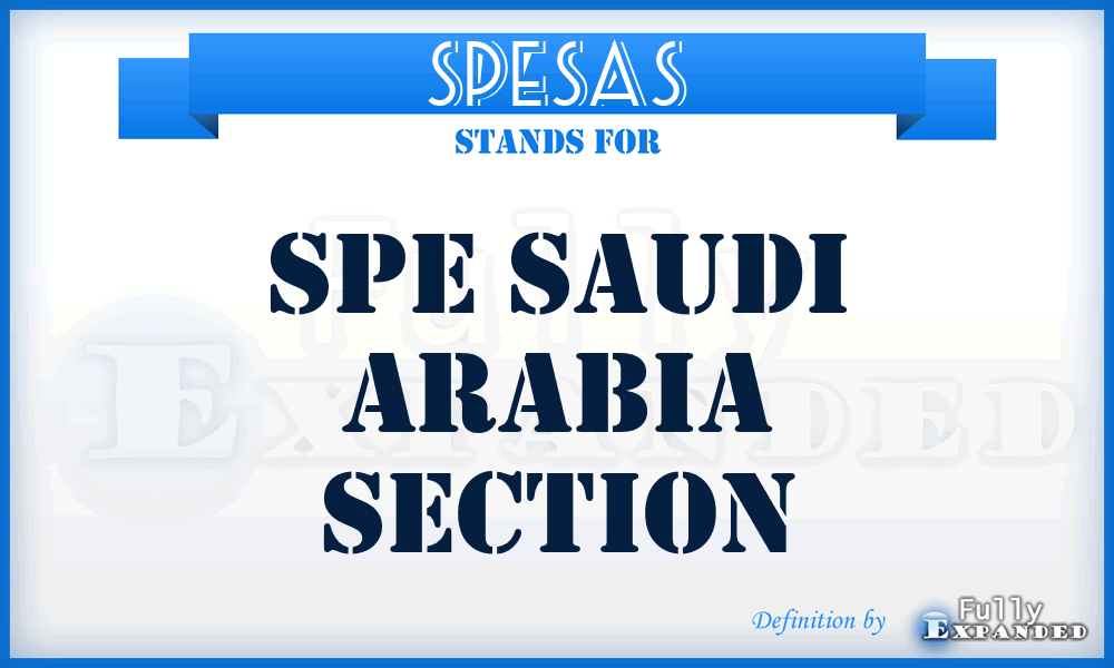 SPESAS - SPE Saudi Arabia Section