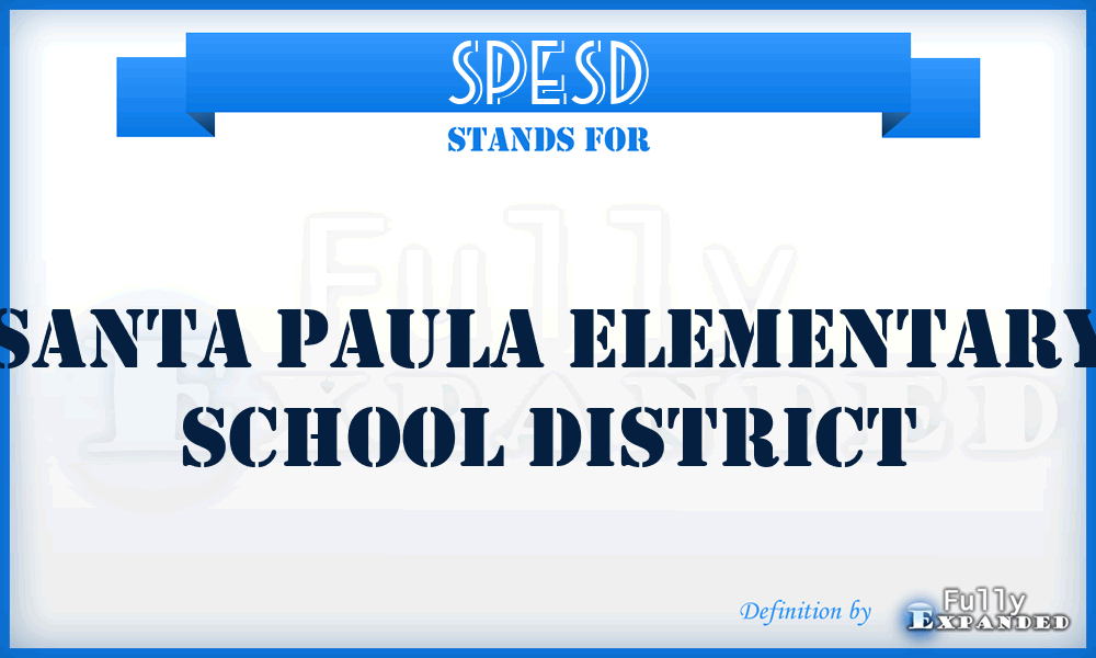 SPESD - Santa Paula Elementary School District