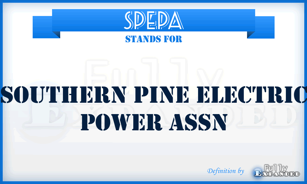 SPEPA - Southern Pine Electric Power Assn