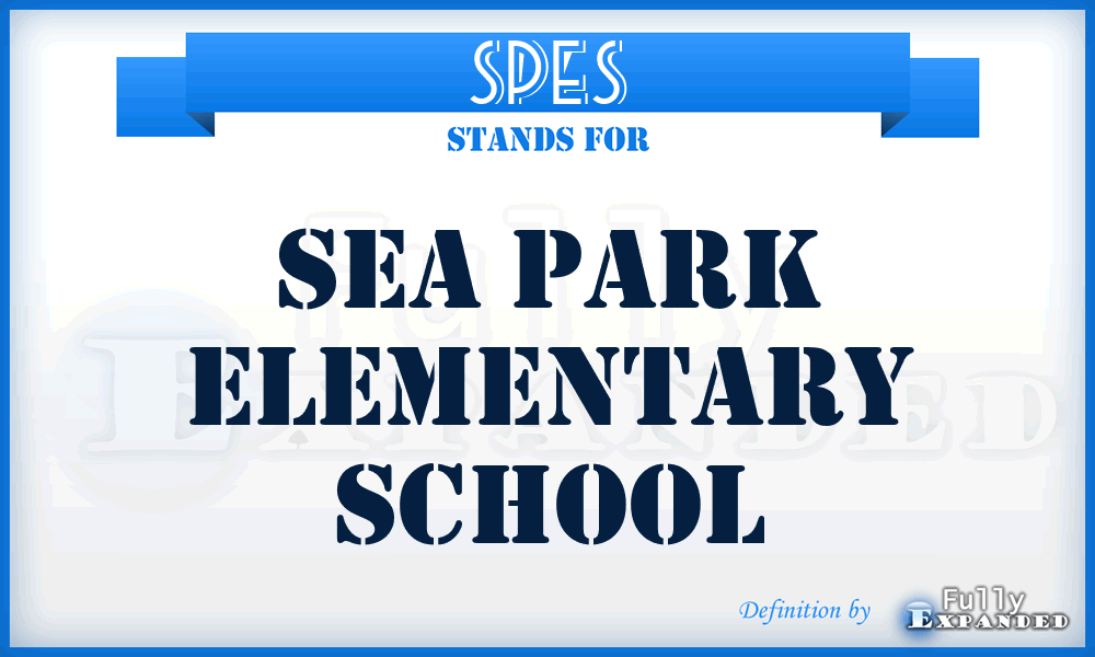 SPES - Sea Park Elementary School