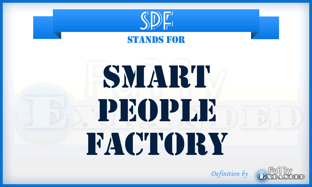 SPF - Smart People Factory