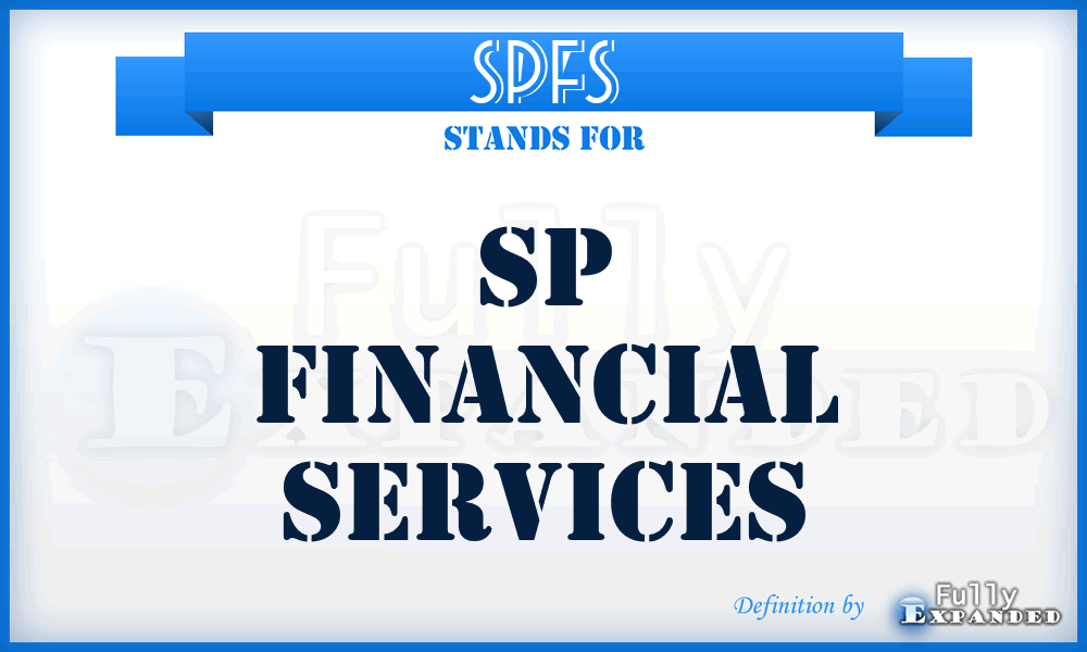 SPFS - SP Financial Services