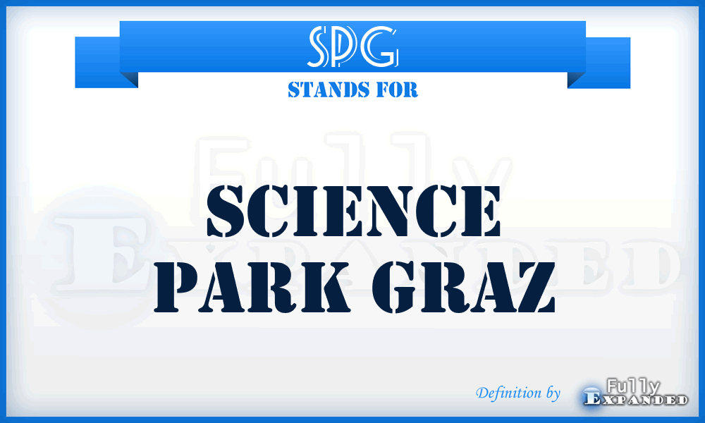 SPG - Science Park Graz