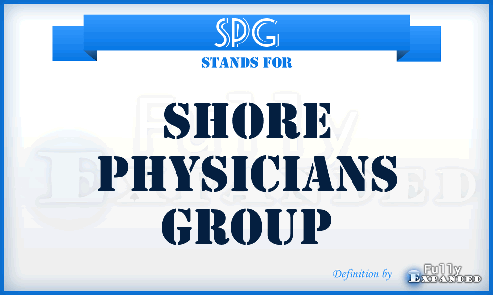 SPG - Shore Physicians Group