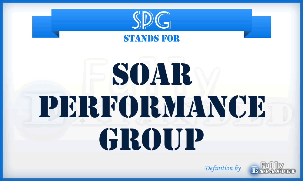 SPG - Soar Performance Group