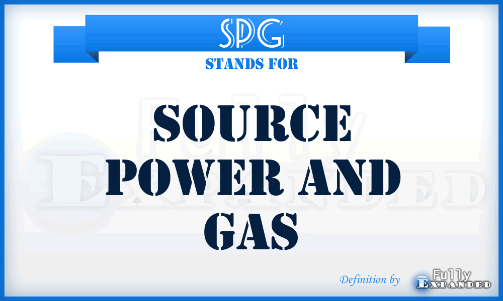 SPG - Source Power and Gas