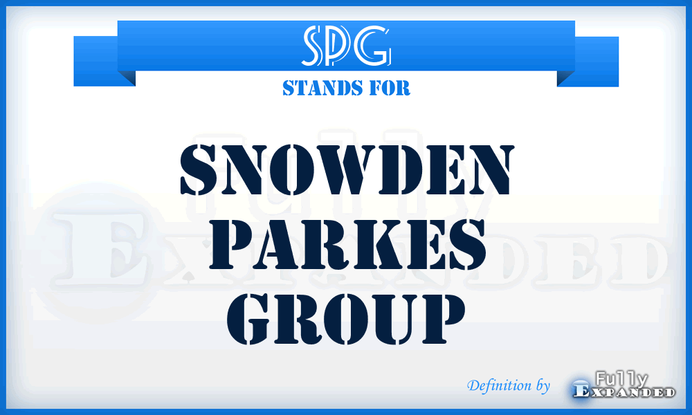 SPG - Snowden Parkes Group