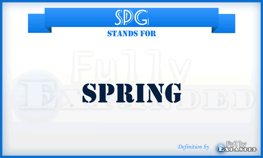 SPG - Spring