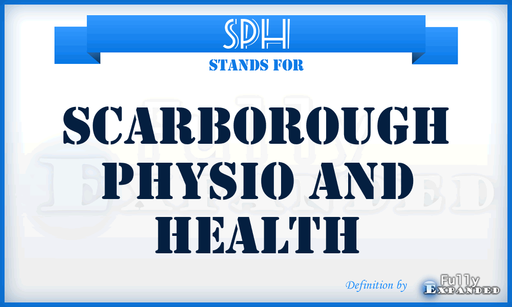 SPH - Scarborough Physio and Health