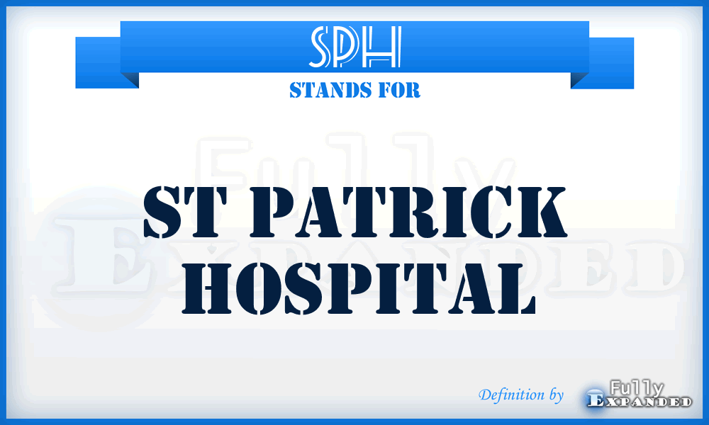 SPH - St Patrick Hospital