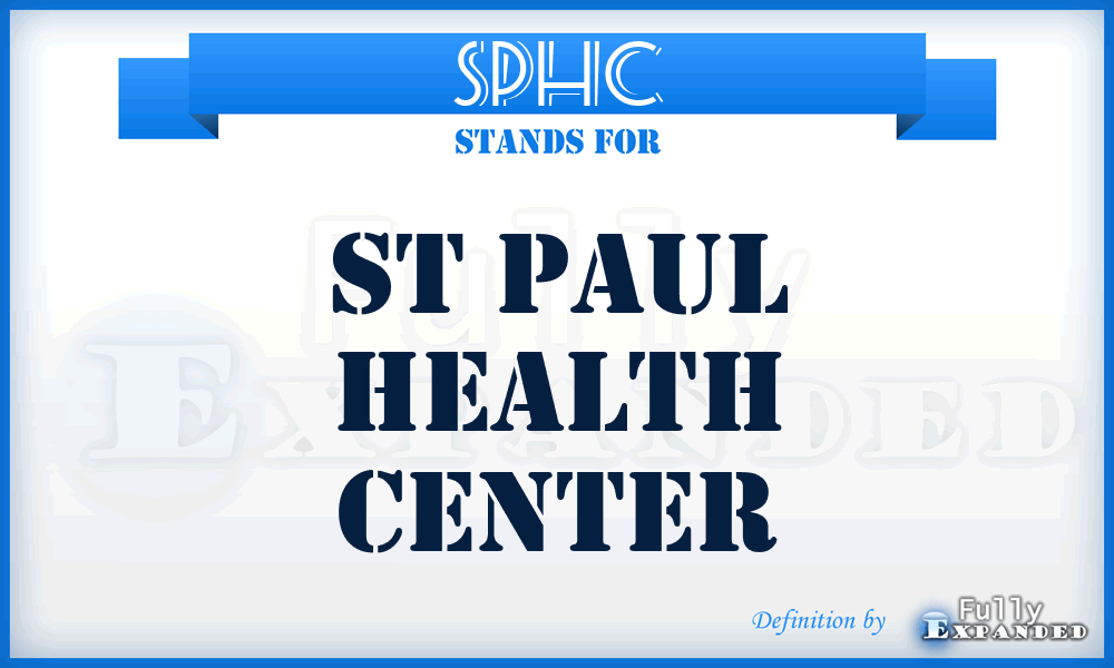 SPHC - St Paul Health Center