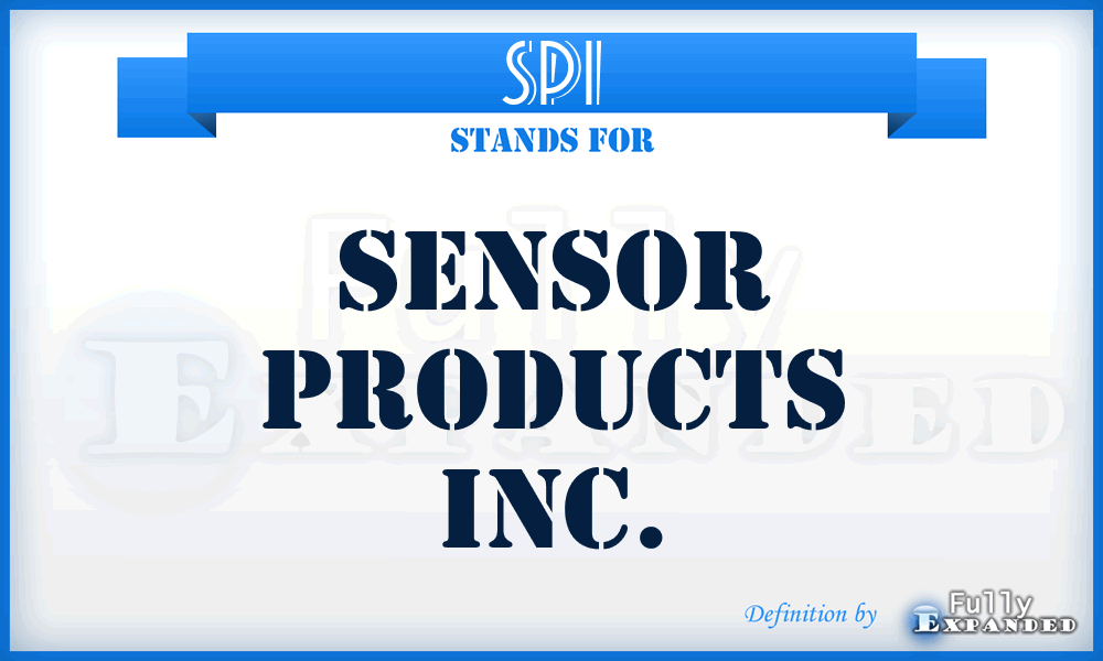 SPI - Sensor Products Inc.