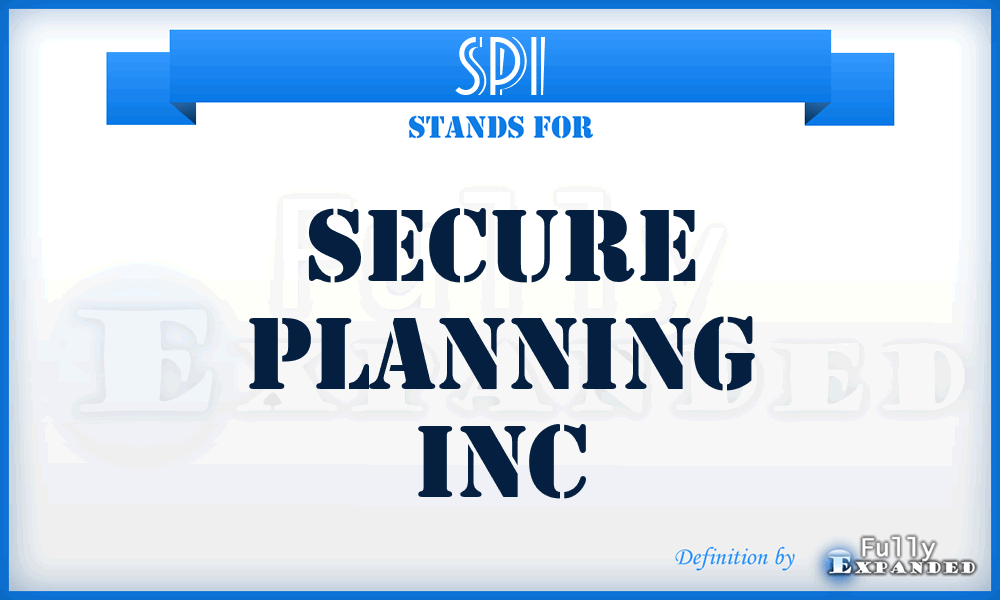 SPI - Secure Planning Inc