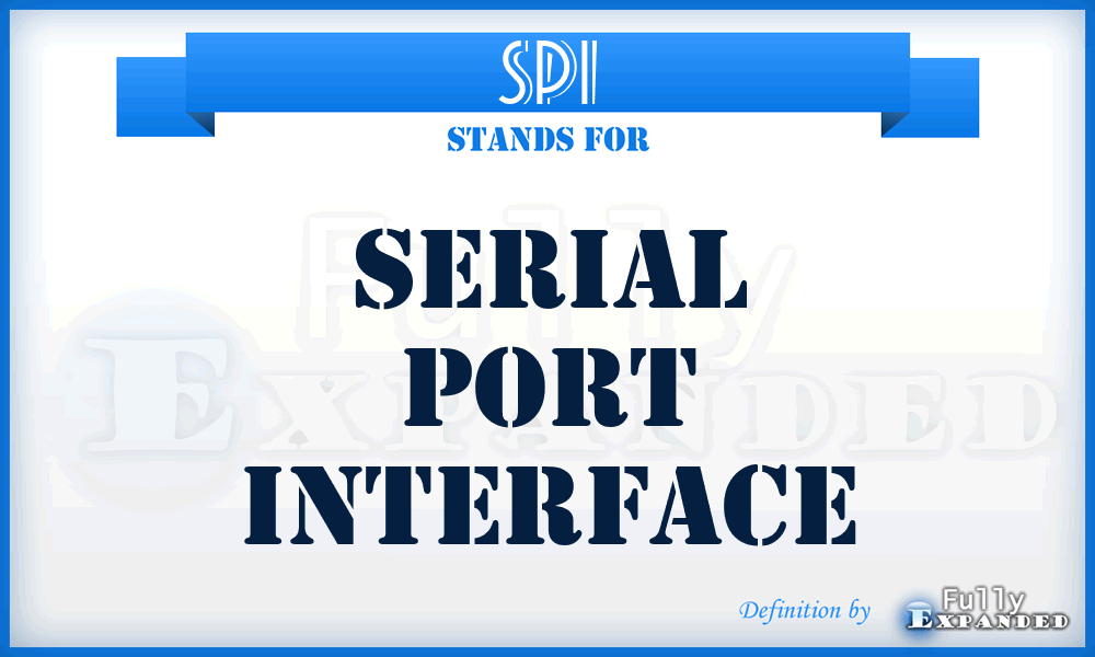 SPI - Serial Port Interface