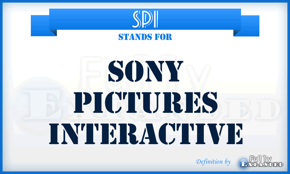 SPI - Sony Pictures Interactive