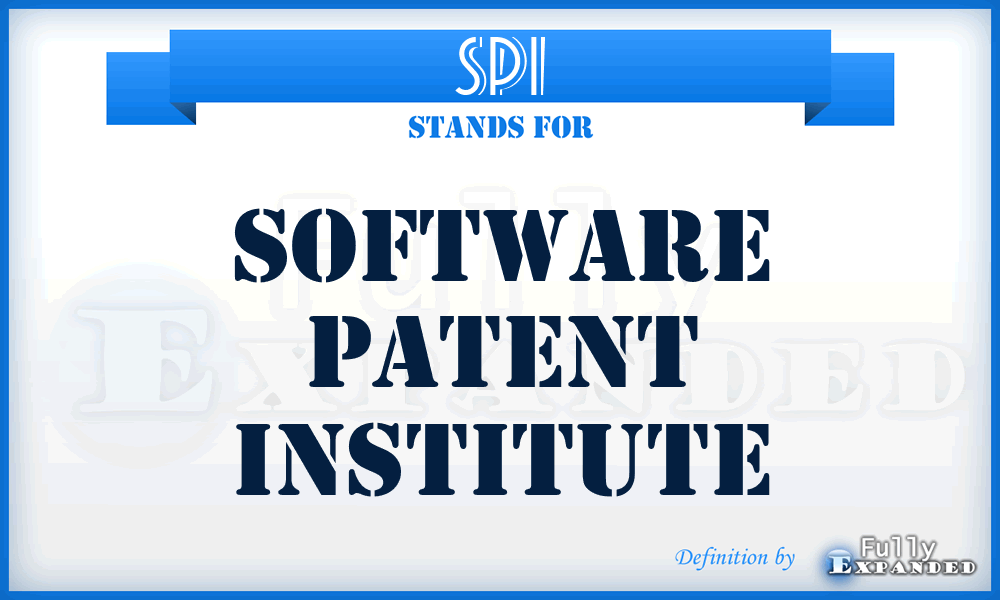 SPI - Software Patent Institute