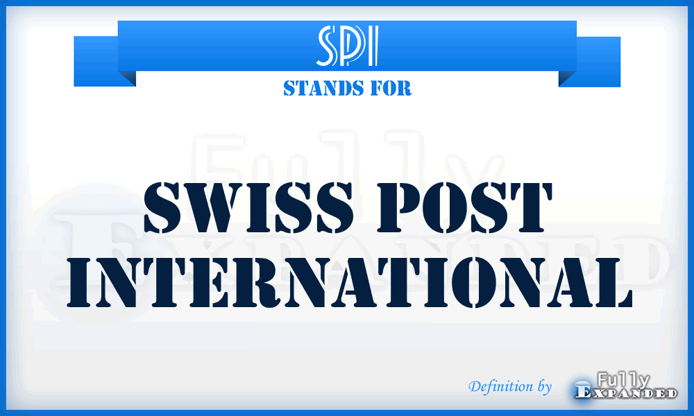 SPI - Swiss Post International