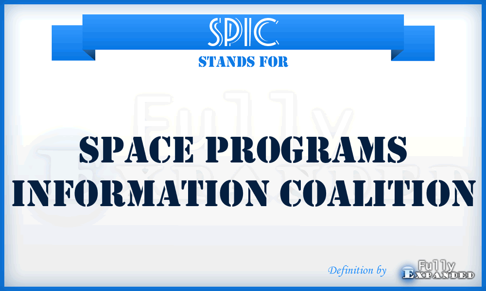 SPIC - Space Programs Information Coalition