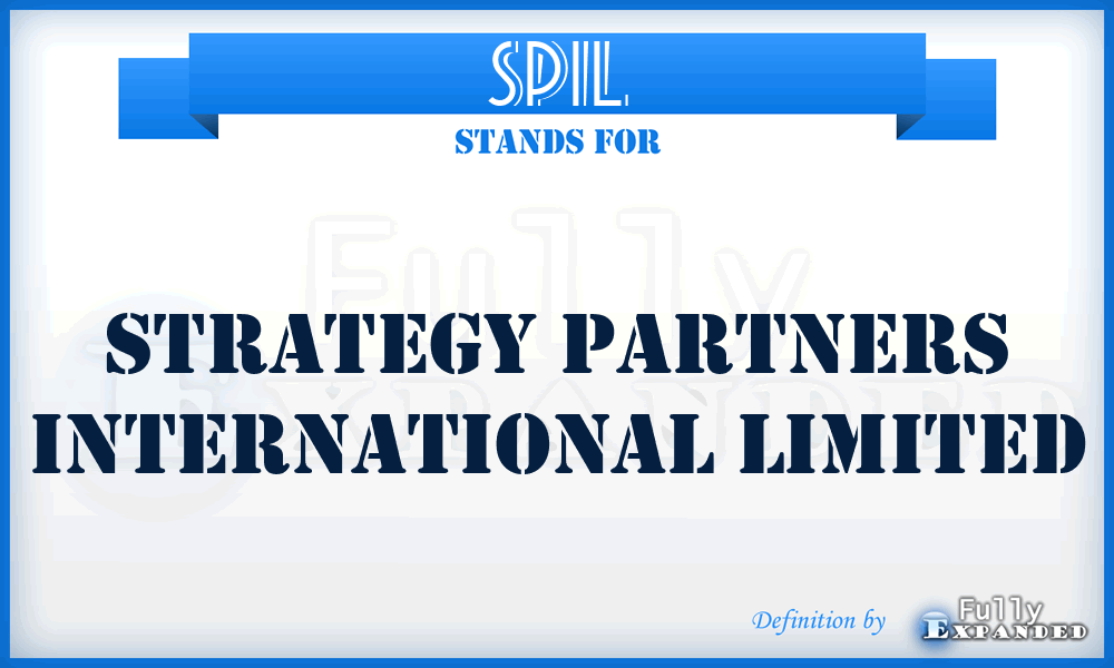 SPIL - Strategy Partners International Limited
