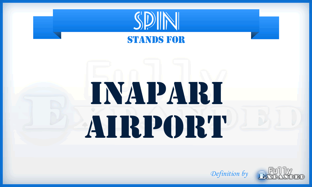 SPIN - Inapari airport