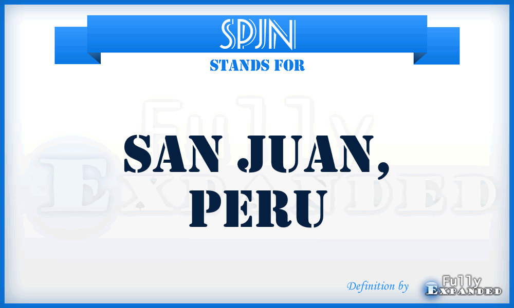 SPJN - San Juan, Peru