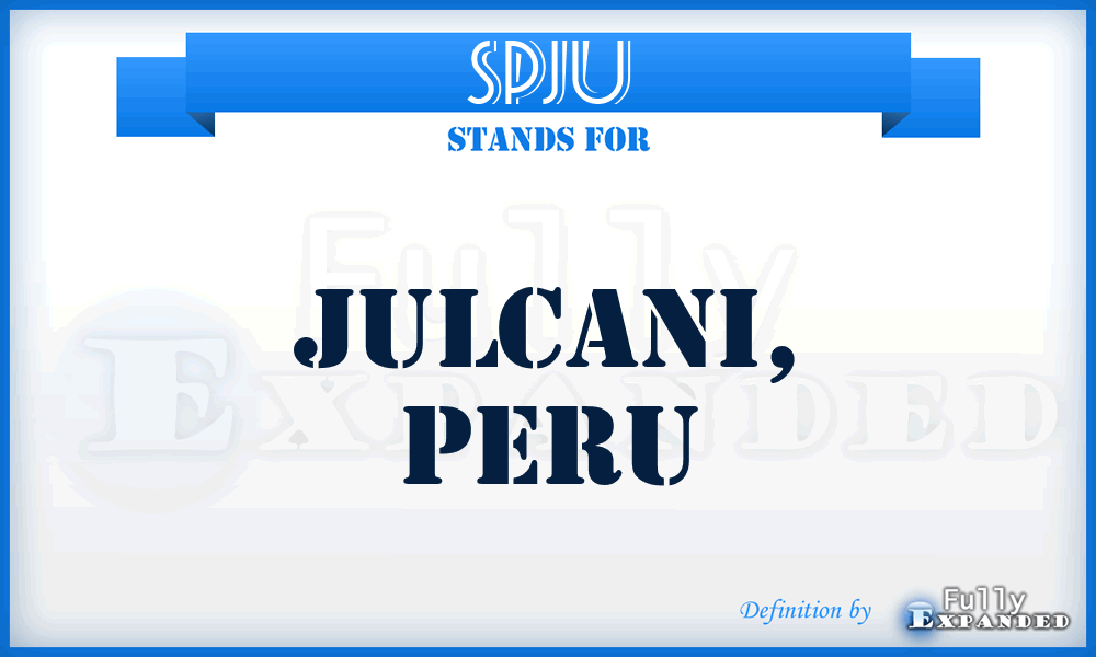 SPJU - Julcani, Peru