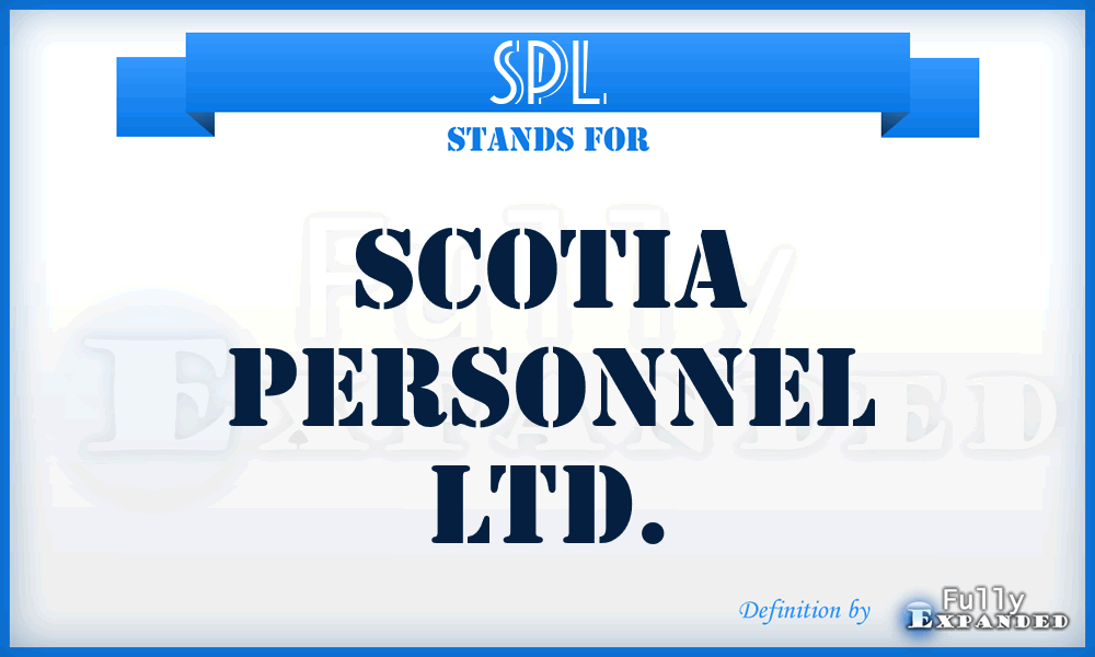 SPL - Scotia Personnel Ltd.
