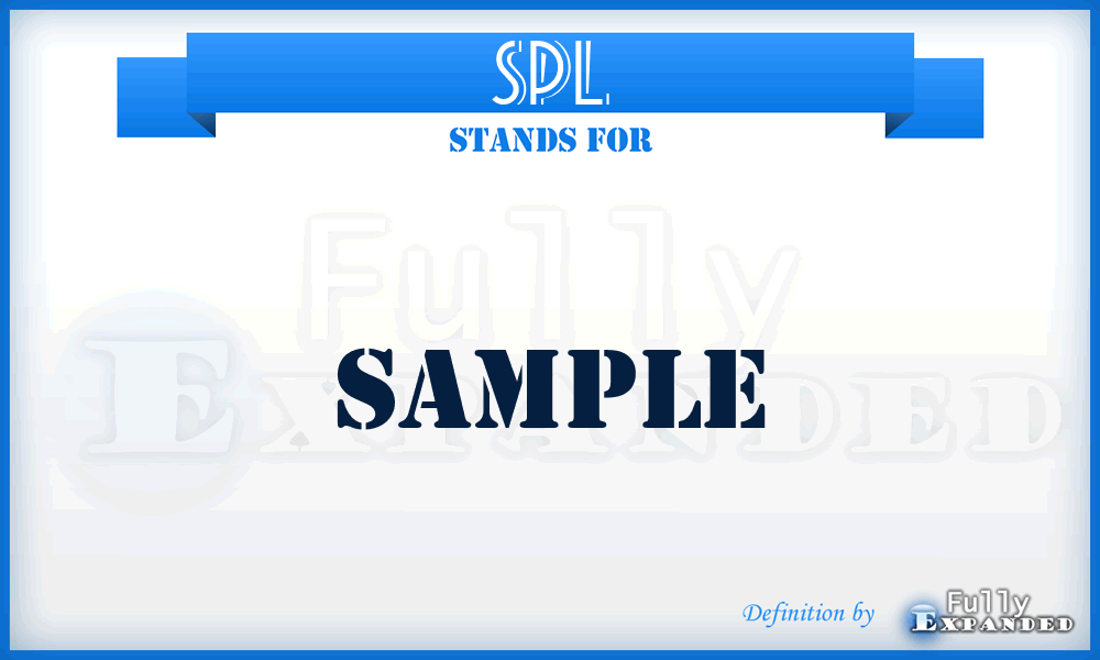 SPL - Sample