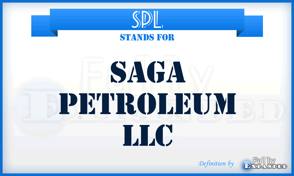 SPL - Saga Petroleum LLC